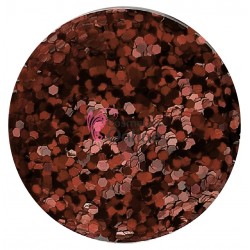 Decor pentru unghii 8g SU55 paiete hexagonale Brown metalizat